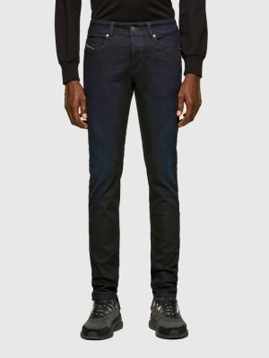 Dark Blue Diesel Sleenker Men's Skinny Jeans | 29846QETO