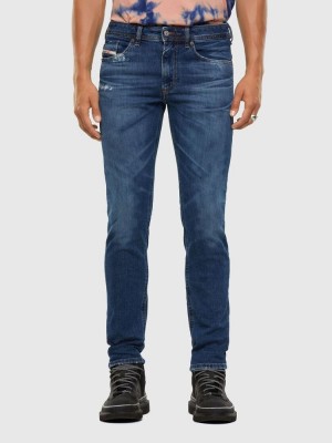 Dark Blue Diesel Thommer Men's Slim Jeans | 32684XWVU