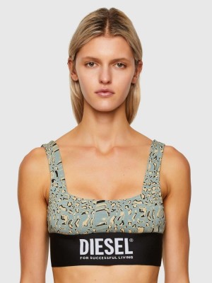 Green / Yellow Diesel Ufsb Louisa Women's Bras | 52348ABOU