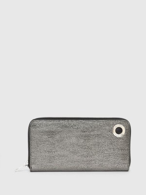 Grey Diesel 24 Zip Men's Wallets | 86015UYCR