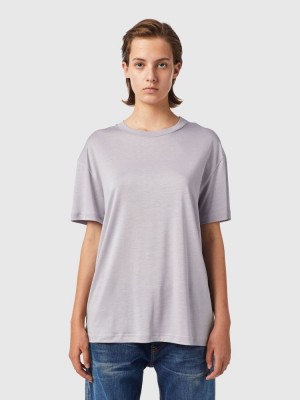 Grey Diesel T Enka C.C Women's T Shirts | 37840OKRX