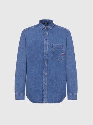 Light Blue Diesel D Billy Men's Shirts | 61723LZSE