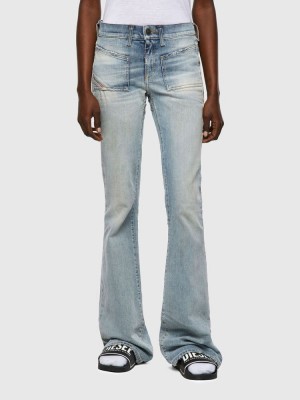 Light Blue Diesel D Ebbey Women's Bootcut Jeans | 05162KEOM