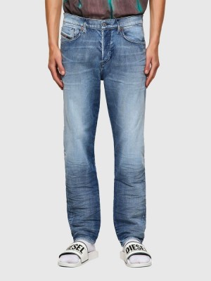 Light Blue Diesel D Fining Men's Tapered Jeans | 49215DHZA