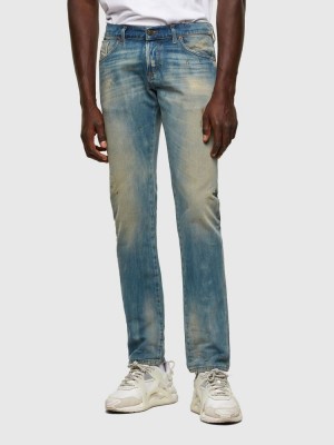 Light Blue Diesel D Kras Men's Slim Jeans | 62784AFIR