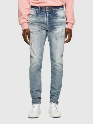 Light Blue Diesel D Strukt Men's Slim Jeans | 02486EKGC