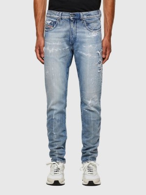 Light Blue Diesel D Strukt Men's Slim Jeans | 02359BYPZ