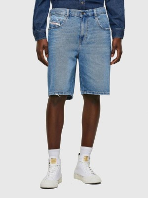 Light Blue Diesel D Strukt Short Men's Denim Shorts | 05976MTGN