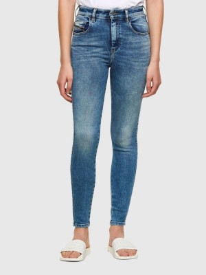 Light Blue Diesel Slandy High Women's Skinny Jeans | 54267VXTH