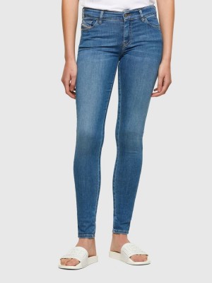 Light Blue Diesel Slandy Women's Skinny Jeans | 29461HYOG