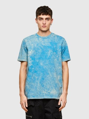 Light Blue Diesel T Just E2 Men's T Shirts | 18653VEOQ