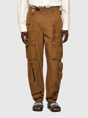 Light Brown Diesel P Gage Men's Pants | 05346RVYB