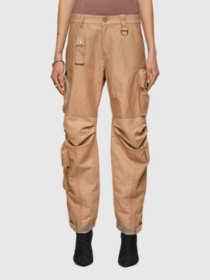 Light Brown Diesel P Giulia Women's Pants | 82731ACTY