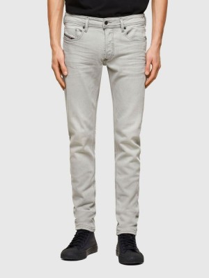 Light Grey Diesel Sleenker Men's Skinny Jeans | 25648EQAD