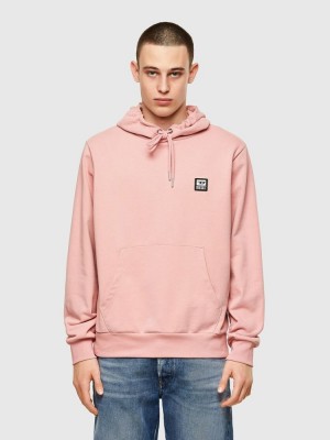 Pink Diesel S Girk Hood K21 Men's Sweatshirts | 90587LBZN