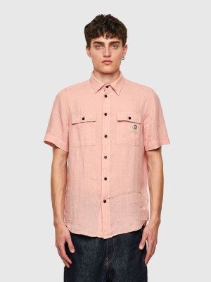 Pink Diesel S Kiru Men's Shirts | 70629QFNI