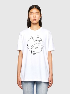 White Diesel Cl T Just O Women's T Shirts | 56041XPTG