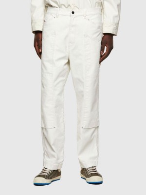 White Diesel D Franky Men's Straight Jeans | 79015CGKS