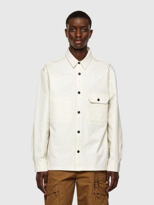 White Diesel S Bunnell A Men's Shirts | 61827ERWY