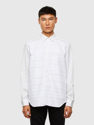 White Diesel S Weir Men's Shirts | 98612CLNF