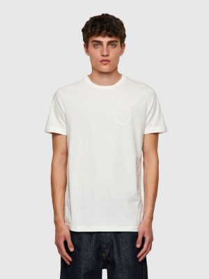 White Diesel T Diegos A4 Men's T Shirts | 69127GWZY