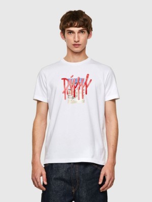 White Diesel T Diegos B9 Men's T Shirts | 31529UEXC