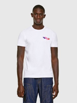 White Diesel T Diegos K11 Men's T Shirts | 12537KDBU