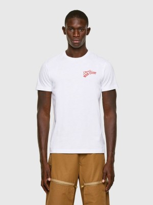 White Diesel T Diegos K15 Men's T Shirts | 84652CXPZ