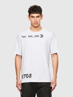 White Diesel T Just A42 Men's T Shirts | 51402OTWK