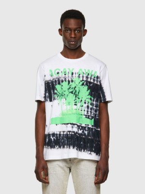 White Diesel T Just B51 Men's T Shirts | 76345WVXP