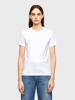 White Diesel T Sily K9 Women's T Shirts | 56820FTYU