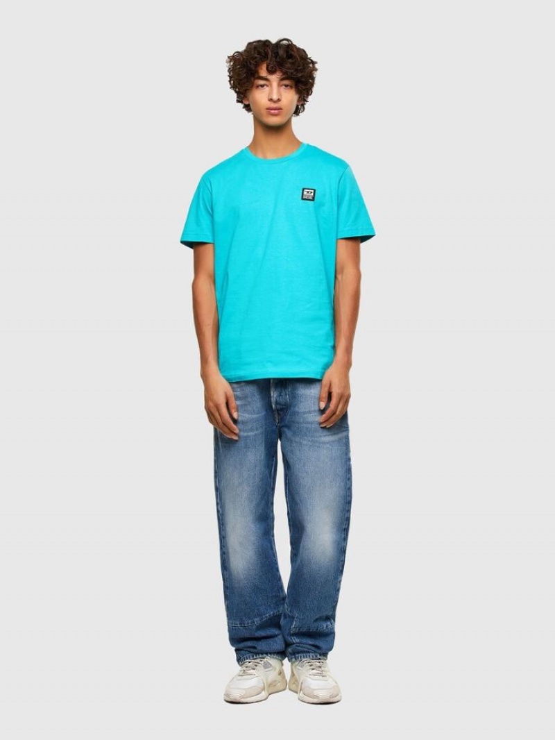 AZURE Diesel T Diegos K30 Men's T Shirts | 65438ETDP