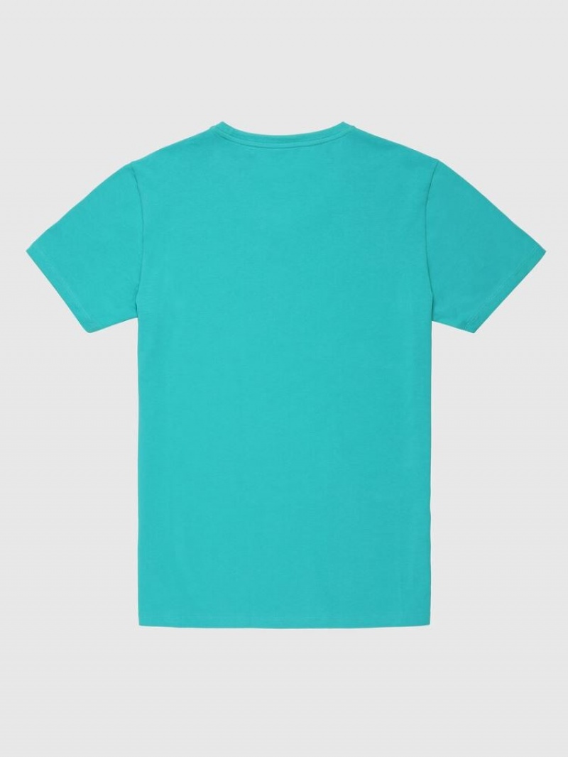 AZURE Diesel Umtee Michael Men's T Shirts | 27863UAKI