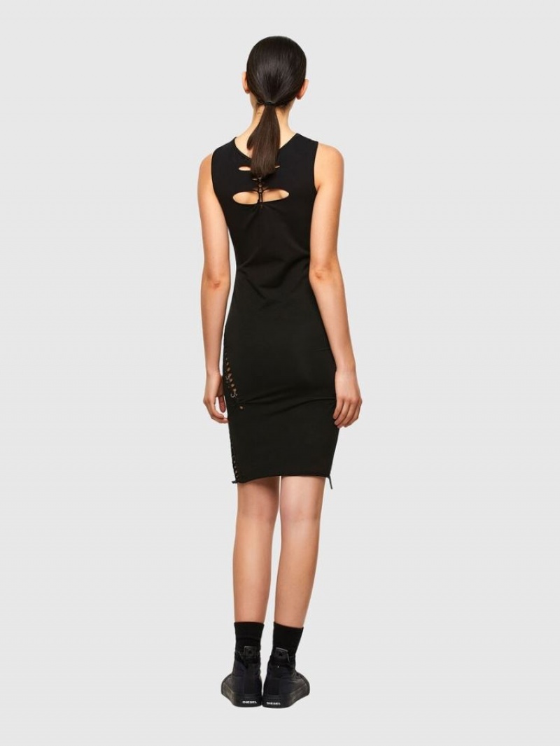 Black Diesel D Braiden Women's Dresses | 82671KQYW