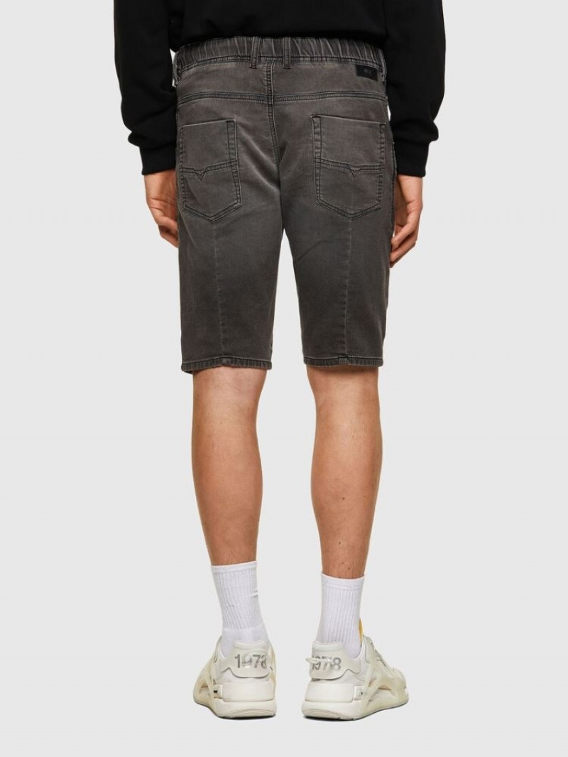 Black Diesel D Krooshor Men's Denim Shorts | 58170UFGV