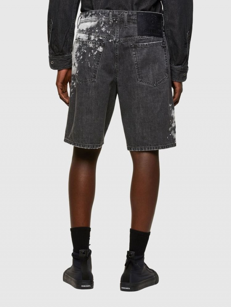 Black Diesel D Willoh X Sp Men's Shorts | 71326REIV