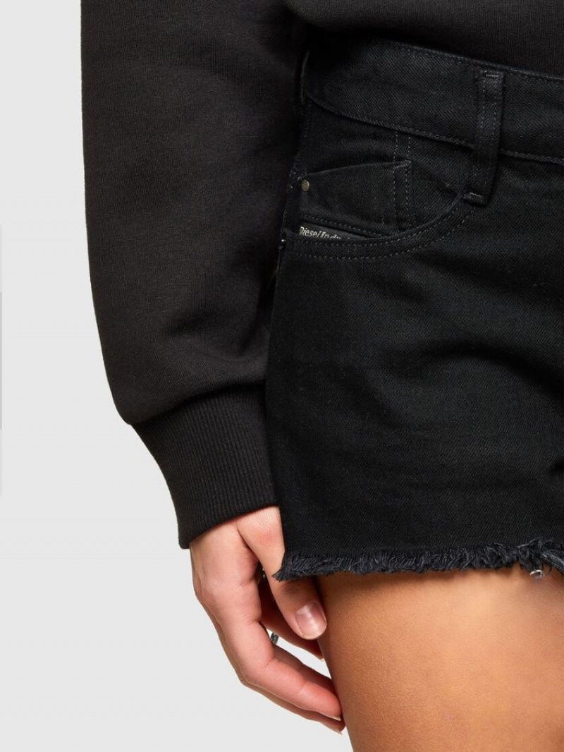 Black Diesel De Rifty Women's Shorts | 37059CPGE