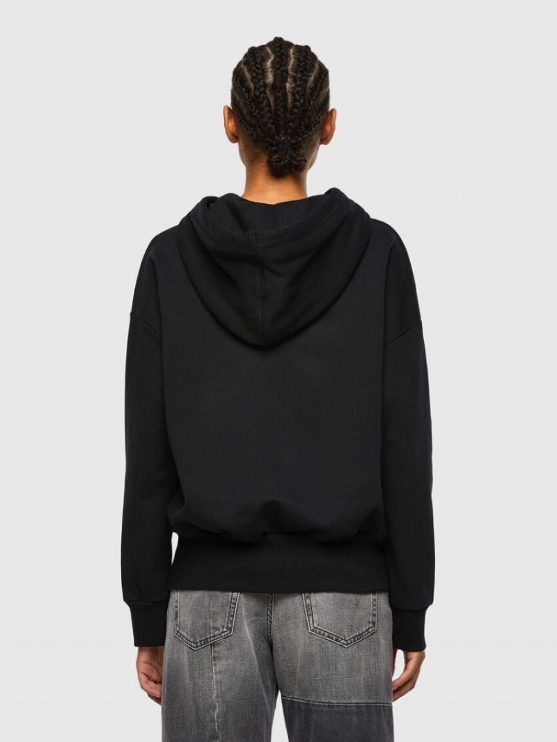 Black Diesel F Magdalena R1 Women's Sweatshirts | 61045QZWX