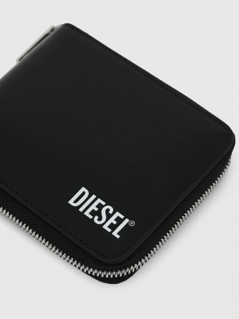 Black Diesel Hiresh Xs Zippi Men's Wallets | 26509JVTP