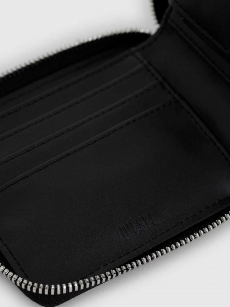 Black Diesel Hiresh Xs Zippi Men's Wallets | 39621ZXRL