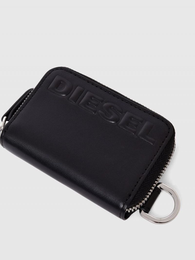 Black Diesel Japaround Men's Wallets | 03652GVYI