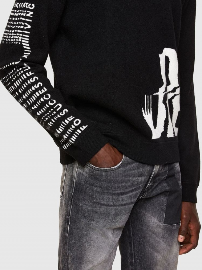 Black Diesel K Marra Men's Sweaters | 69415WHGR