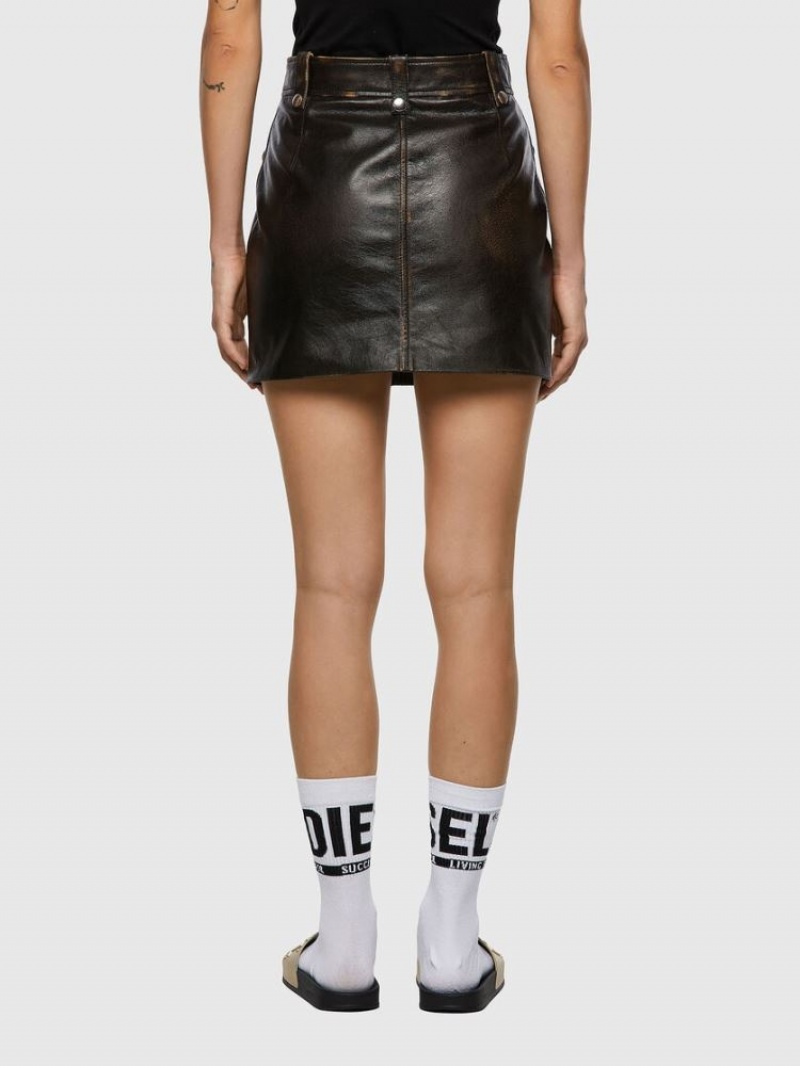 Black Diesel L Emilia Women's Skirts | 53214NWEO