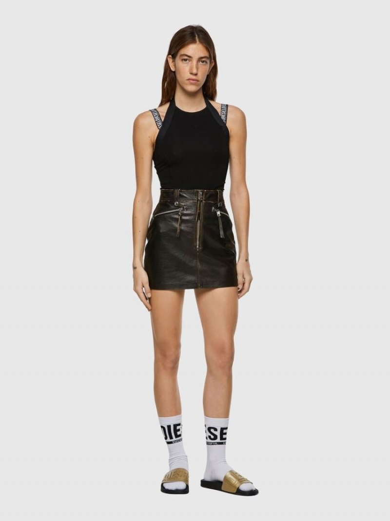 Black Diesel L Emilia Women's Skirts | 53214NWEO