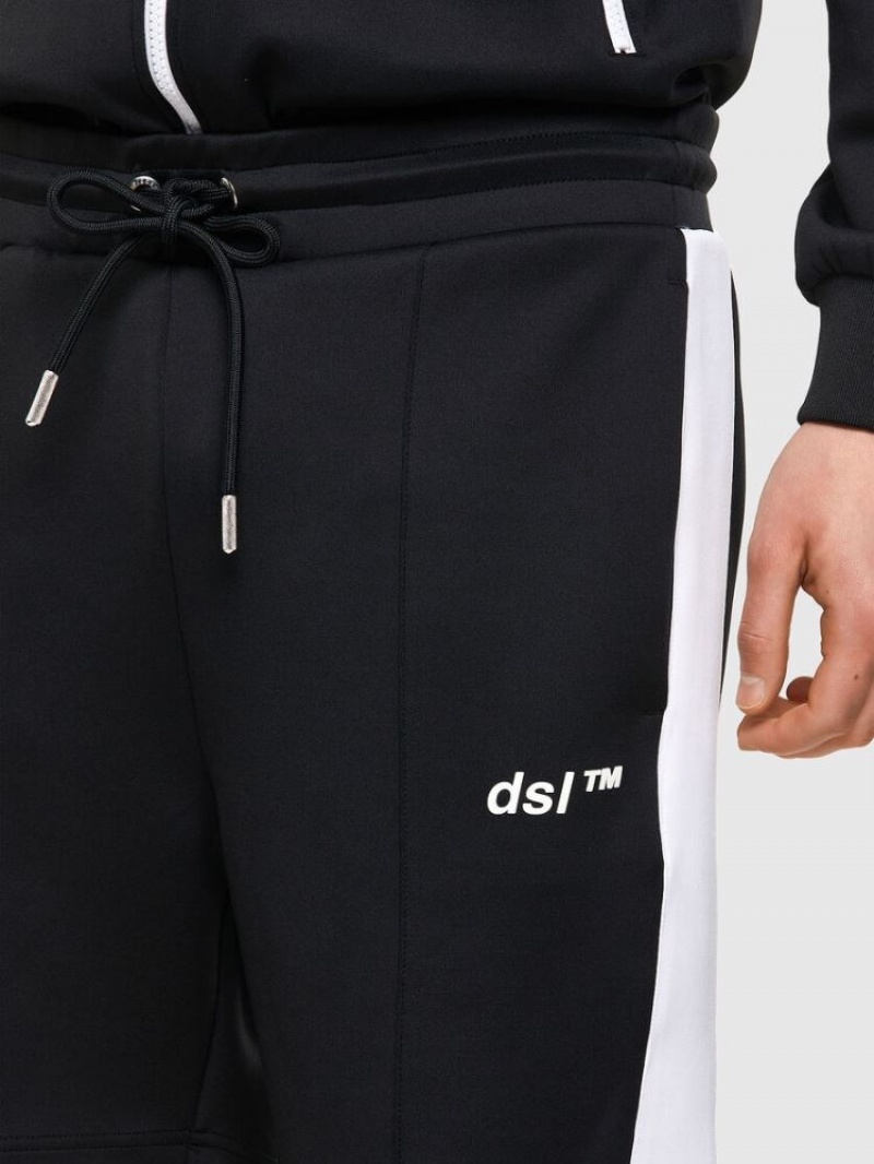 Black Diesel P Kurly Men's Shorts | 06127JVHG