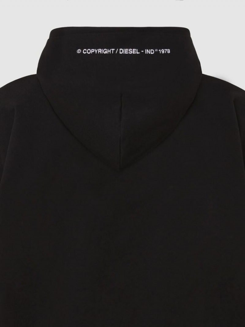 Black Diesel S Alby Copy J1 Women's Sweatshirts | 60348XWEU