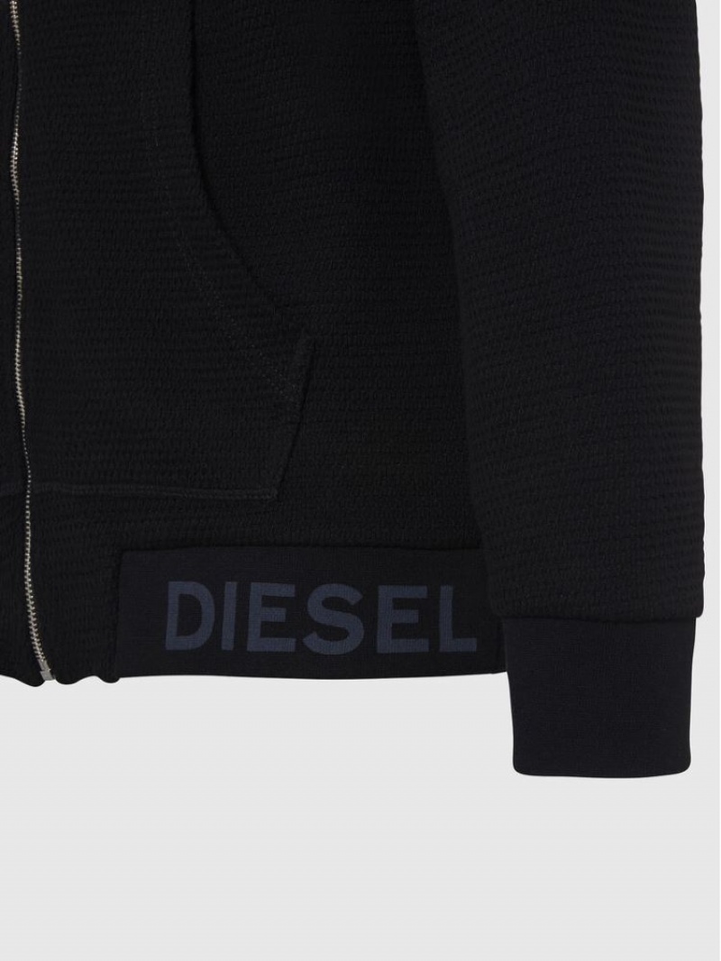 Black Diesel S Electrum Men's Sweatshirts | 78435WVMH