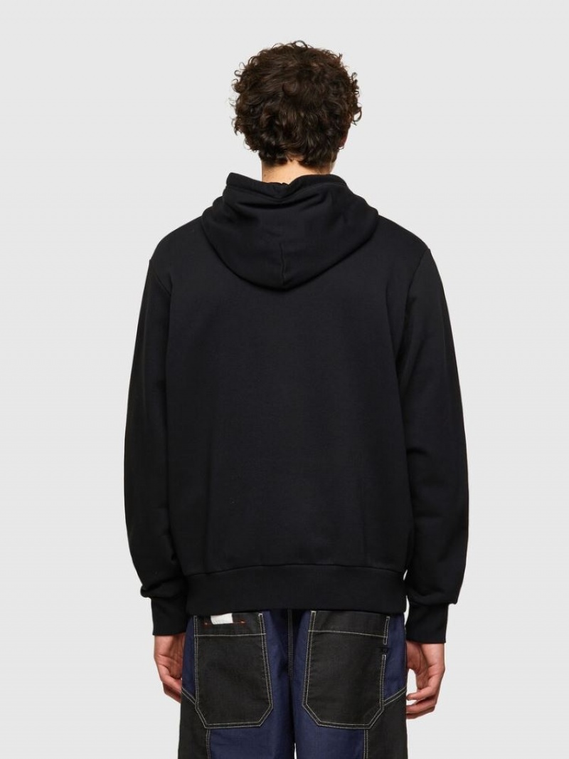 Black Diesel S Girk Hood B4 Men's Sweatshirts | 32451GLYW