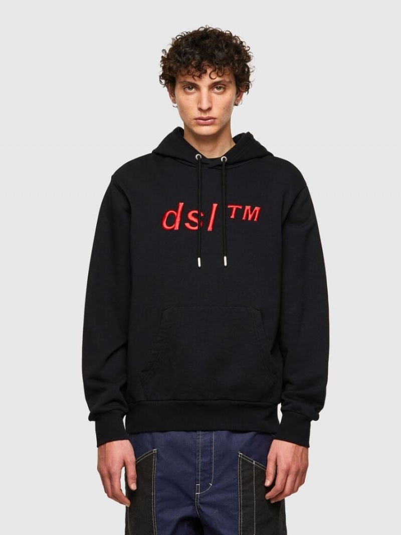 Black Diesel S Girk Hood B4 Men\'s Sweatshirts | 32451GLYW