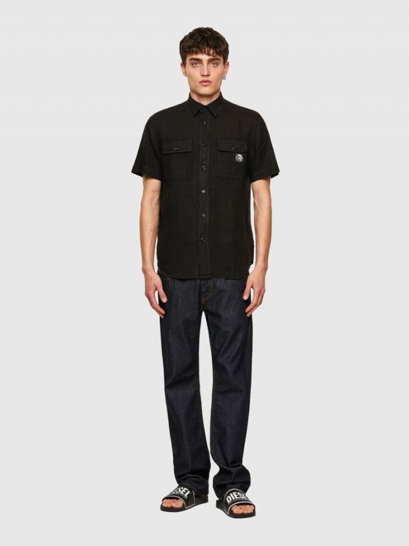 Black Diesel S Kiru Men's Shirts | 61248VTJW